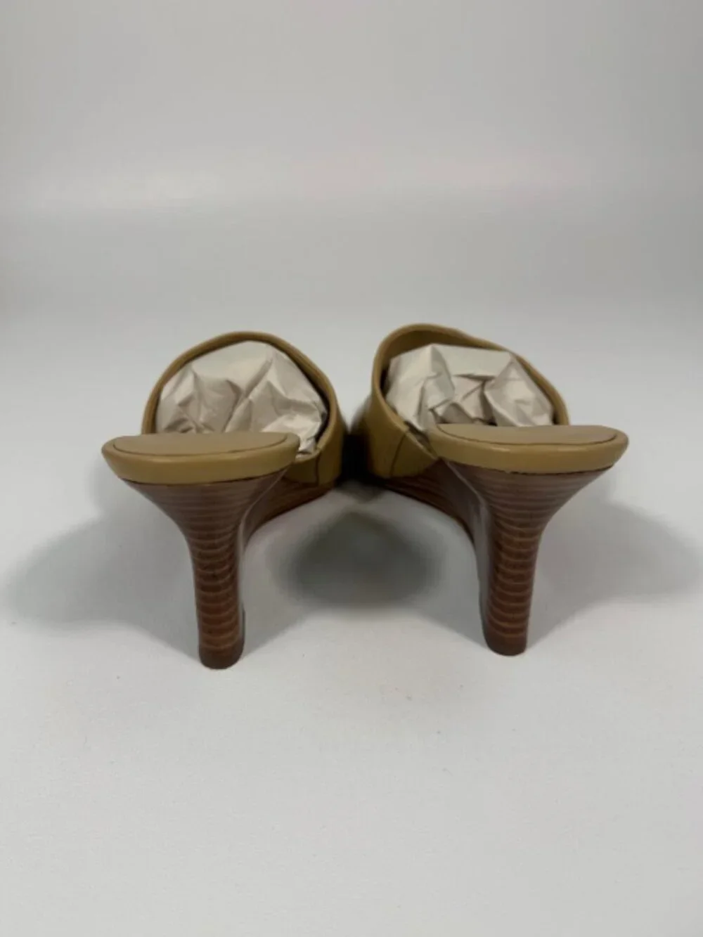 Vince Women's Pia Leather Wedge Sandals Size 9